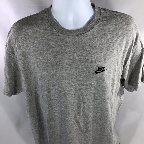 Vintage Nike T Shirt Gray Tag Embroidered Short Sleeve Y2K 2000s XL Fits Smaller - Picture 7 of 9